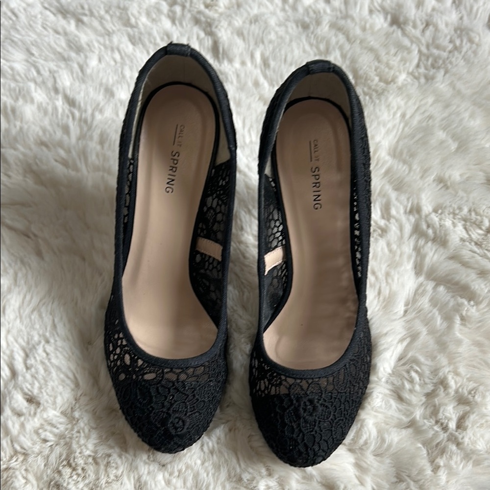 Black Lace Women's Shoes